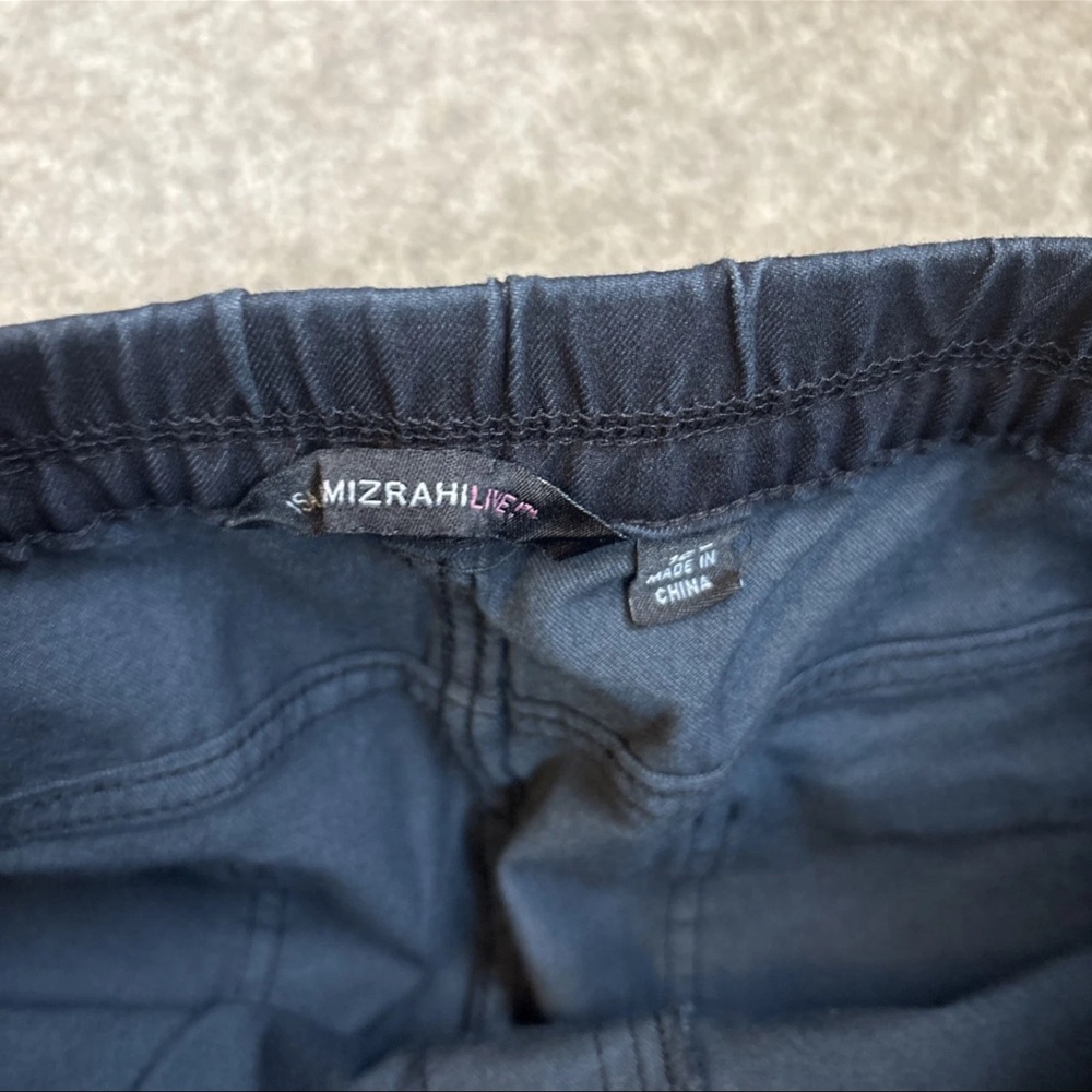 Isaac Mizrahi Live! Reg True Denim Dark Navy Pull On Pattern Trouser Pants 16T - Picture 9 of 15